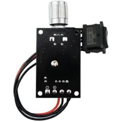 Huadi PWM DC 6V 12V 24V 3A 80W Motor Speed Controller for RV Camper Vent Fan, Childs Power Wheel Toy Car with Speed Adjustable Reversible Switch