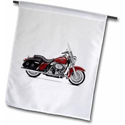 3dRose fl_ 4487_1 Garden Flag, Picturing Harley Davidson 174 Motorcycle