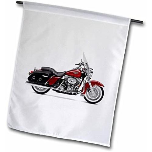 3dRose fl_ 4487_1 Garden Flag, Picturing Harley Davidson 174 Motorcycle