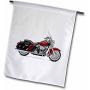3dRose fl_ 4487_1 Garden Flag, Picturing Harley Davidson 174 Motorcycle