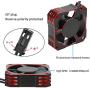 21000RPM RC Motor Cooling Fan, 8.5V 35MM Brushless RC Motor Heatsink, ESC Cooling Fan Heat Dissipation for 1/10 1/12 1/8 RC Car Sensored Brushless Motor(red)