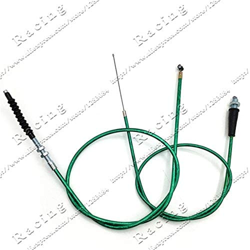 Occus Blue Red Yellow Green Throttle Clutch Cable for Chinese Pit Dirt Motor Bike Motorcycle XR50 CRF50 CRF70 KLX 110 125 SSR TTR BBR - (Color: Green)