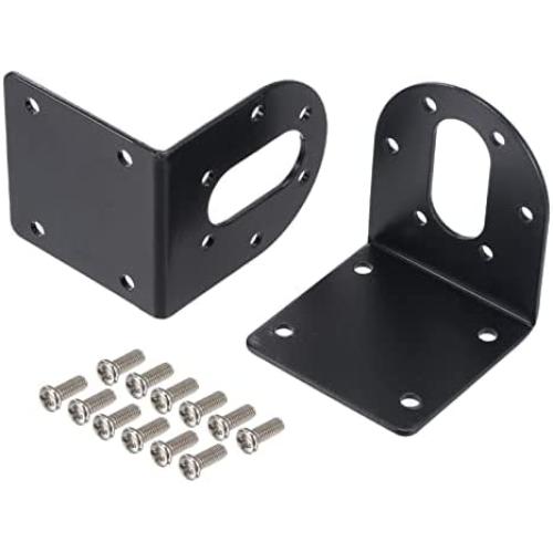 MECCANIXITY Motor Mounting Bracket Motor Holder 41x40x45mm Black with Screws for Motor 6 Pack