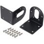 MECCANIXITY Motor Mounting Bracket Motor Holder 41x40x45mm Black with Screws for Motor 6 Pack