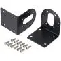 MECCANIXITY Motor Mounting Bracket Motor Holder 41x40x45mm Black with Screws for Motor 6 Pack