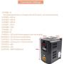 RATTMMOTOR CNC Spindle Motor Kit 1.5KW 220V Air Cooled Spindle Motor ER11 φ65mm 24000RPM 8A 400HZ+1.5KW 220V VFD Inverter Variable Frequency Drive Converter Controller for CNC Router Machine