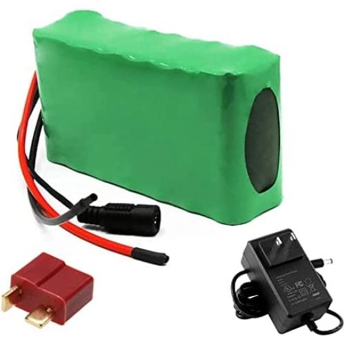 Wnicek 24V 6Ah E-Bike Lithium Battery 7S 2P 6000mAh Lithium-ion Battery Pack Suitable for 200W 250W 350W 500W Motor with Charger for Electric Scooter Electric Go-Kart Power Tools