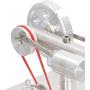 Stirling Engine Model Kit, Stirling Engine Motor Model Smoother Operation Low Pollution Stainless Steel Multi Purpose Simple to Operate
