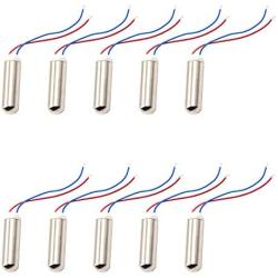 BestTong 10PCS 7mmx25mm Micro Waterproof Miniature Vibration Vibrating Motor Coreless Motor Mini DC Replacement Motors