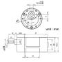 555 High Torque Micro Brush DC Motor Low Speed Gear Reduction Motor Eccentric Shaft Gearbox Diameter 37mm High Torque All Metal Gear Electric Micro Gear Motor (12 Volt, 100RPM)
