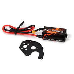 HOTSTORM RC Brushed Motor 050 66T Motor with Black Metal Mount for SCX24 Gladiator AXI00001 AXI90081 AXI00004 Axial Upgrade Parts 1/24 Crawler Car