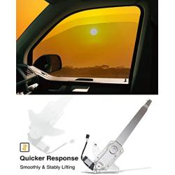 A-Premium Power Electric Window Regulator with Motor Replacement for Ford Bronco F Super Duty F-100 F-150 F-250 F-250 HD F-350 F53 F59 1980-1997 Front Driver Side