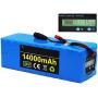 Wnicek E-Bike Battery 36V 14Ah Li-ion Battery 14000mAh 10S 5P Lithium Battery Pack with BMS + 42V Charger Fit for 500W 350W 300W 250W 200W Motor