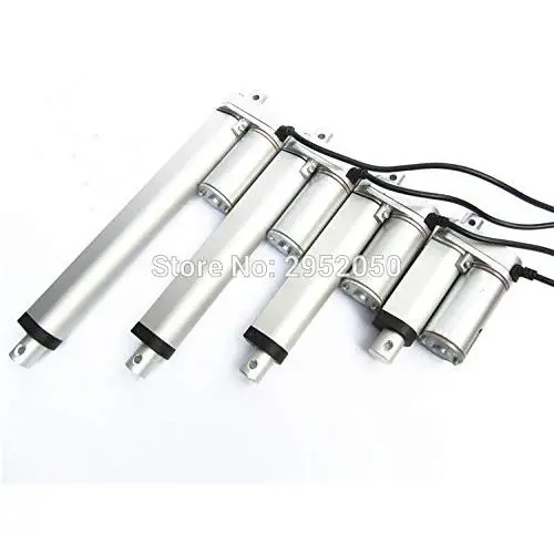 Ochoos Electric Linear Actuator 12v 100mm Stroke 1500N DC Motor Linear Motion Controller with Limit Switch XJ-TGZ-U2