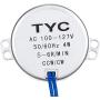 3PCS Electric Synchron Motor Turntable Synchronous Motor 50/60Hz AC 100~127V CCW/CW 4W For Cup Turner,Cuptisserie,Tumbler Cup Rotator, Model or Guide Motor (5-6RPM)