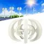 FTVOGUE 1200W Wind Turbine Kit 5 Blade Generator With Controller AC Motor Solar System White Lantern Type Double‑Layer ​for Cabins Camping Charging Boat[48V],Dynamo