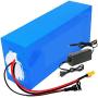 Grideto 48V Electric Bicycles Lithium Battery 48V 15AH 13S 5P E-Bike Battery with BMS Protection and Charger for 750W 500W 350W 250W 200W EBike Motor