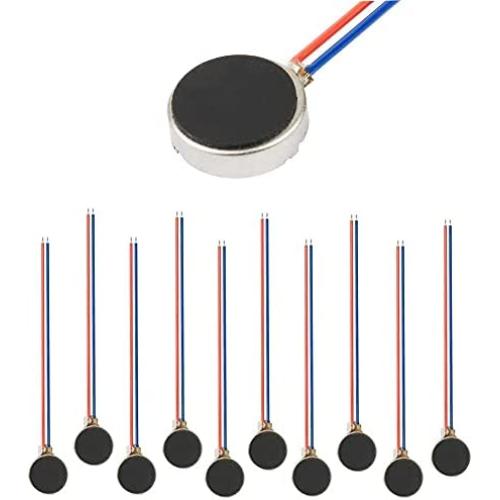 Moteurs de vibration DC 3V 10mmx3mm 10 pièces – Bouton plat micro DC pour téléphone portable, pager, tablette, appareils ménagers. Moteurs de vibration DC 3V 10mmx3mm 10 pièces – Bouton plat micro DC pour téléphone portable, pager, tablette, appareils ménagers.