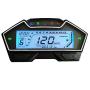 SAMDO Universal Motorcycle Speedometer Odometer Tachometer RPM Speedometer Gauge 199 Kph Mph for Carburetor Motor