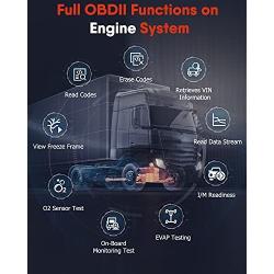 ANCEL HD3100 Full System Heavy Duty Truck Scan Tool, Touchscreen HDOBD Diesel Diagnostic OBD2 Scanner Code Reader for Freightliner, Peterbilt, Kenworth, Ford, Volvo, Mack, International