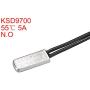 uxcell KSD9700 Thermostat, 55℃ Normally Open Temperature Switch Thermal Switch, N.O 5A Metal Temperature Controller 2pcs