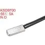 uxcell KSD9700 Thermostat, 55℃ Normally Open Temperature Switch Thermal Switch, N.O 5A Metal Temperature Controller 2pcs