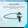 MARINE CITY Universal Motor Flusher Engine Ear Muffs Round Cup Easy Install Durable Strong Outboard Garden Hose Connection Stand for Ship Yacht Marine Boat