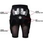 SULAITE ULAITE Motorcycle Outdoor Padded Shorts Protective Racing Shorts for Skating Skateboards Scooters