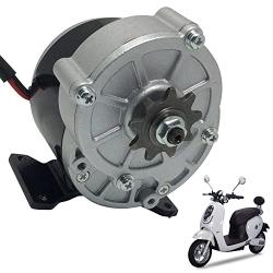 BEMONOC 24 Volt 350 Watt MY1016Z3 Gear Reduction Electric Motor with 9 Tooth Sprocket