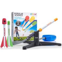 POPULAR SCIENCE Ultimate Jump Rocket |Massive Flight up to 300ft | Stomp Rocket Toys Launcher | Multi-Rocket Outdoor Toy for Garden or Back Yard | STEAM Toys and Gifts | for Kids and Families,