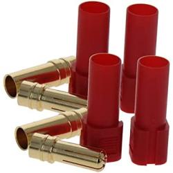 Heyiarbeit 4 Sets XT150 Connector Adapter Male Female Plug 6mm Large Current Motor Gold Bullet Connector for RC Lipo Battery ESC Motor
