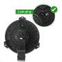 A-Premium Heater Blower Motor with Fan Cage Replacement for Chrysler Sebring Dodge Ram 1500 2500 3500 Ford Jeep Honda Acura Subaru Jaguar Lincoln Front Side
