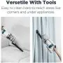 Eureka LED Headlights, Efficient Cleaning with Powerful Motor Lightweight Cordless Vacuum Cleaner, Convenient Stick and Handheld Vac, Flex Blue