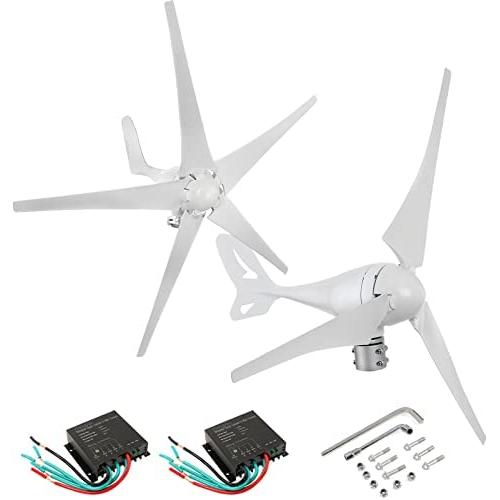 Dyna-Living Bundle 500W DC 12V 5 Blades, 400W DC 12V 3 Blades Wind Turbine Generator Kit with Charge Controller