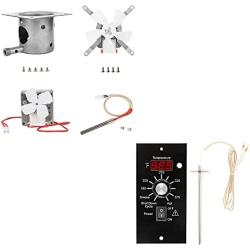 GRISUN Fire Burn Pot, Hot Rod Ignitor, Auger Motor and Grill Induction Fan Kit Replacement, Digital Thermostat Kit Fits for Traeger Wood Pellet Grills
