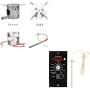 GRISUN Fire Burn Pot, Hot Rod Ignitor, Auger Motor and Grill Induction Fan Kit Replacement, Digital Thermostat Kit Fits for Traeger Wood Pellet Grills