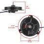 Caltric compatible with Radiator Cooling Fan Motor Honda SXS700M2 SXS700M2D Pioneer 700 2014-2020
