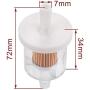 AloneGoer 6pcs 40 Micron 49019-0027 Fuel Filter Compatible with Kawasaki FX481V FX541V FX600V FX651V FX691V FX730V FX751V FX801V FX850V FX921V FX1000V 49019-0014 49019-7001 for 1/4 Inline