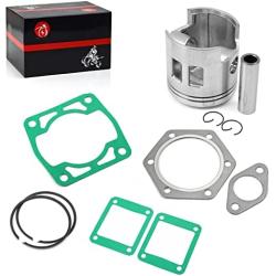 Piston & Piston Rings Kit and Gasket For EZGO 2 Cycle Gas Golf Cart 1989 1990 1991 1992 1993 Standard Bore 3PG Engine 24624-G1 26519-G01