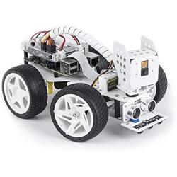 SunFounder Raspberry Pi Smart Video Robot Car Kit for Raspberry Pi, Python/Blockly (Like Scratch), Web Control, Line Tracking, Raspberry Pi Robot Kits for Teens and Adults (Raspberry Pi NOT Included)
