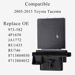HVAC Blower Motor Fan Resistor Kit with Wire Harness Fits Toyota Tacoma Replace 973-582 87138-04052 RU746 RU1435