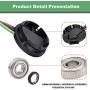 CLUBRALLY Club Car Speed Sensor and GE Magnet Kit for Golf Cart DS IQ & Precedent with GE Motor Only 102265601 120402100