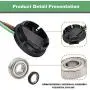 CLUBRALLY Club Car Speed Sensor and GE Magnet Kit for Golf Cart DS IQ & Precedent with GE Motor Only 102265601 120402100