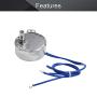 Fielect Synchronous Motor AC 110V 30-36RPM Turntable Motor CW/CCW Direction 4W TYC-50 Horizontal Hole Shaft