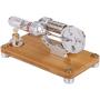 Mini Hot Air Stirling Engine Model Toy Micro Engine Generator Model Toy Gift Science Physics Education Engine Generator Motor Toy Physics Hobbyist Model Tool Ornament Gift Kids Gift