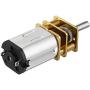 uxcell Micro Speed Reduction Motor DC 12V 66RPM with Full Metal Gearbox 0.18A Electric Gear Box Motor with 2 Terminals for DIY RC