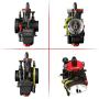 NIBBI Carburetor PWK24mm,fit 100cc—125cc Motorcycle Engine with Carb Jets for YAMAHA KAWASAKI SUZUKI Apollo Dirt Bike Mini Bike SSR TTR KYMCO SYM TAOTAO GY6 Scooter Moped