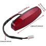 LED Rear Tail Brake Light With Nuts Washers Compatible with 50cc 70CC 90cc 110cc 125cc Taotao SunL JCL Coolster Roketa Kazuma Chinese ATVs Moped Quad 4 Wheeler Parts By OTOHANS AUTOMOTIVE