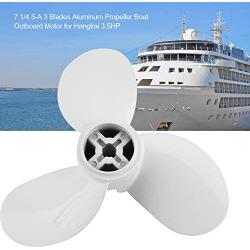 Suuonee Boat Motor Propeller, 7 1/4 5-A 3 Blades Aluminum Boat Propeller Outboard Motor for Hangkai 3.5HP