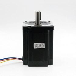 HobbyUnlimited Nema 34 Stepper Motor 6A 8.5Nm (1200 oz-in) 118mm Length for CNC Router Mill Lathe, Black